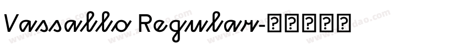 Vassallo Regular字体转换